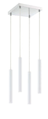 Forest LED 4 Light Chandelier Chrome