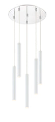 Forest LED 5 Light Chandelier Chrome