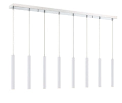 Forest LED 8 Light Linear Chandelier Chrome