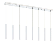 Forest LED 8 Light Linear Chandelier Chrome