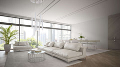 Forest LED 9 Light Chandelier Chrome
