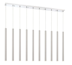 Forest LED 10 Light Linear Chandelier Chrome