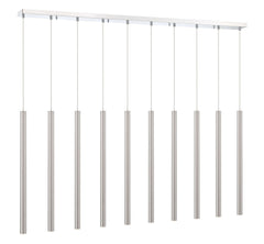 Forest LED 10 Light Linear Chandelier Chrome
