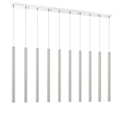 Forest LED 10 Light Linear Chandelier Chrome