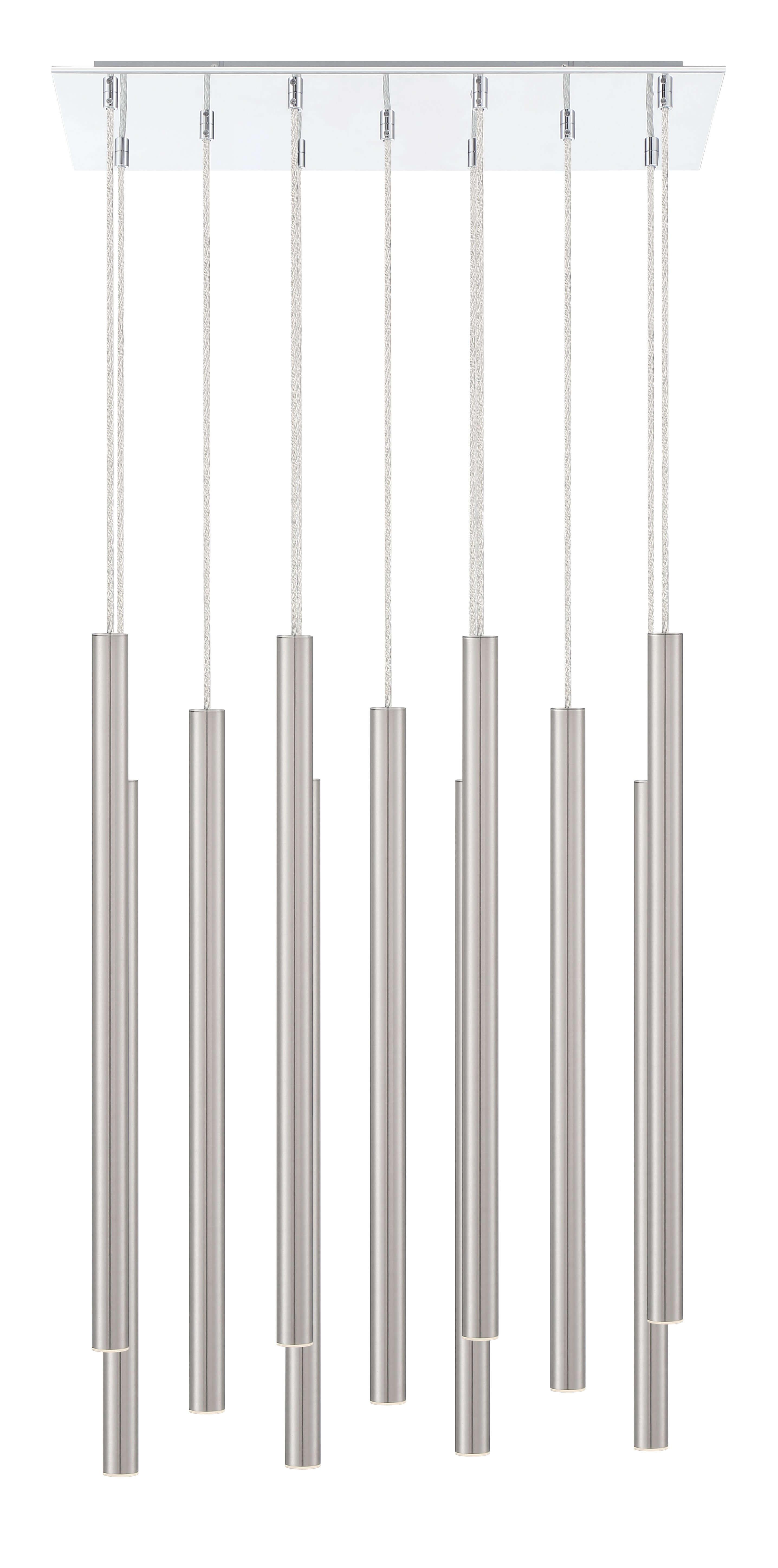 Forest LED 11 Light Chandelier Chrome