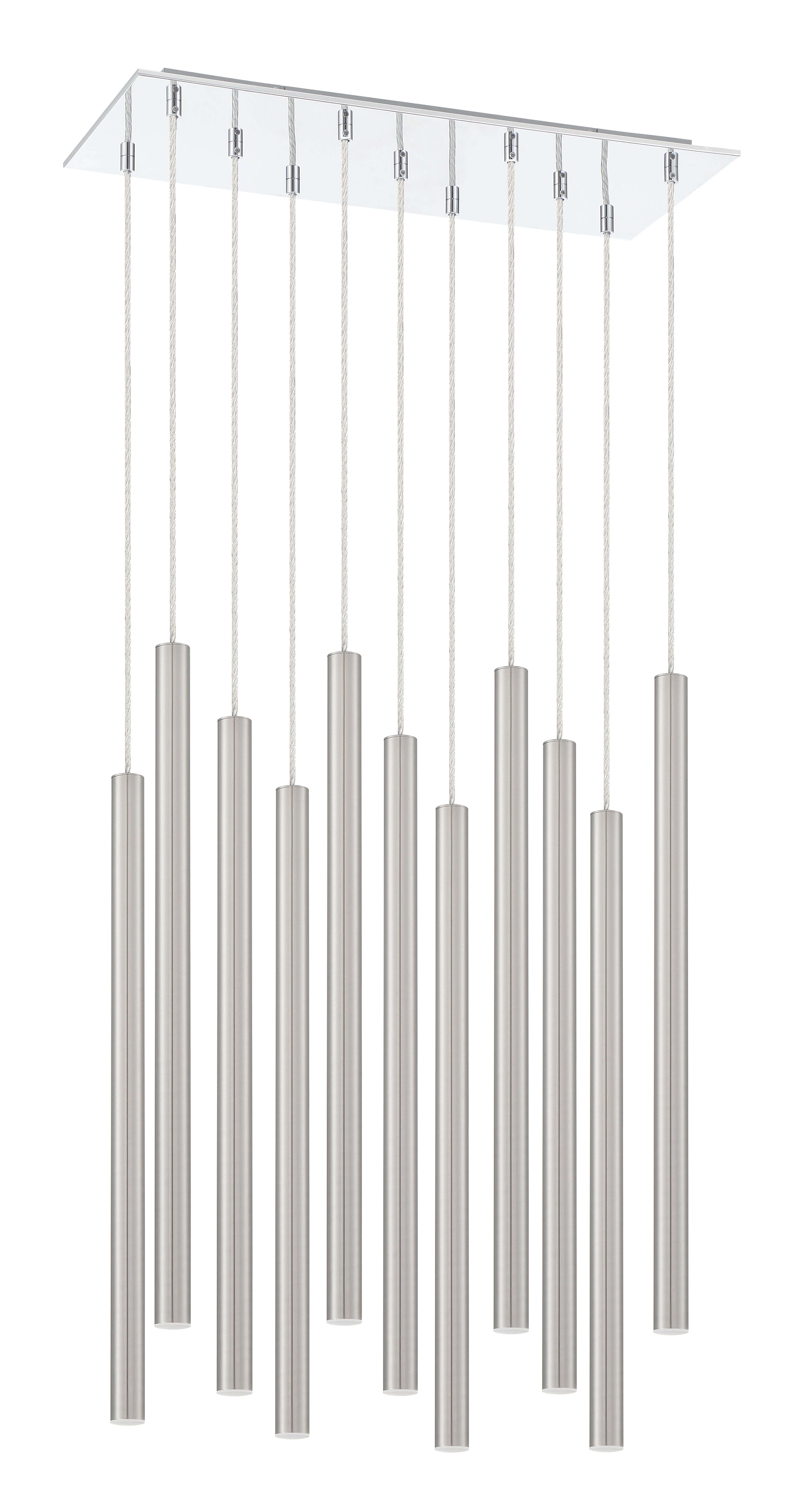 Forest LED 11 Light Chandelier Chrome