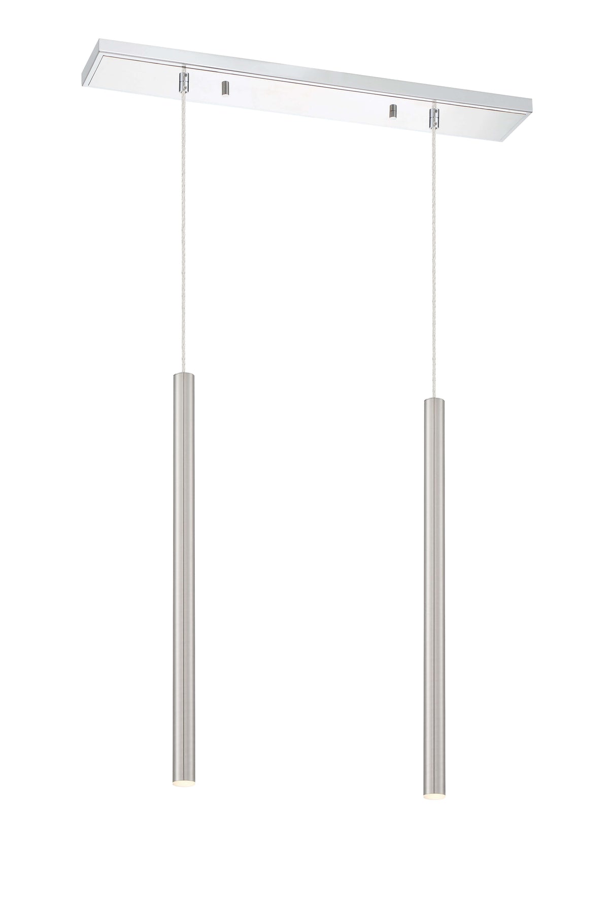 Forest LED 2 Light Linear Chandelier Chrome