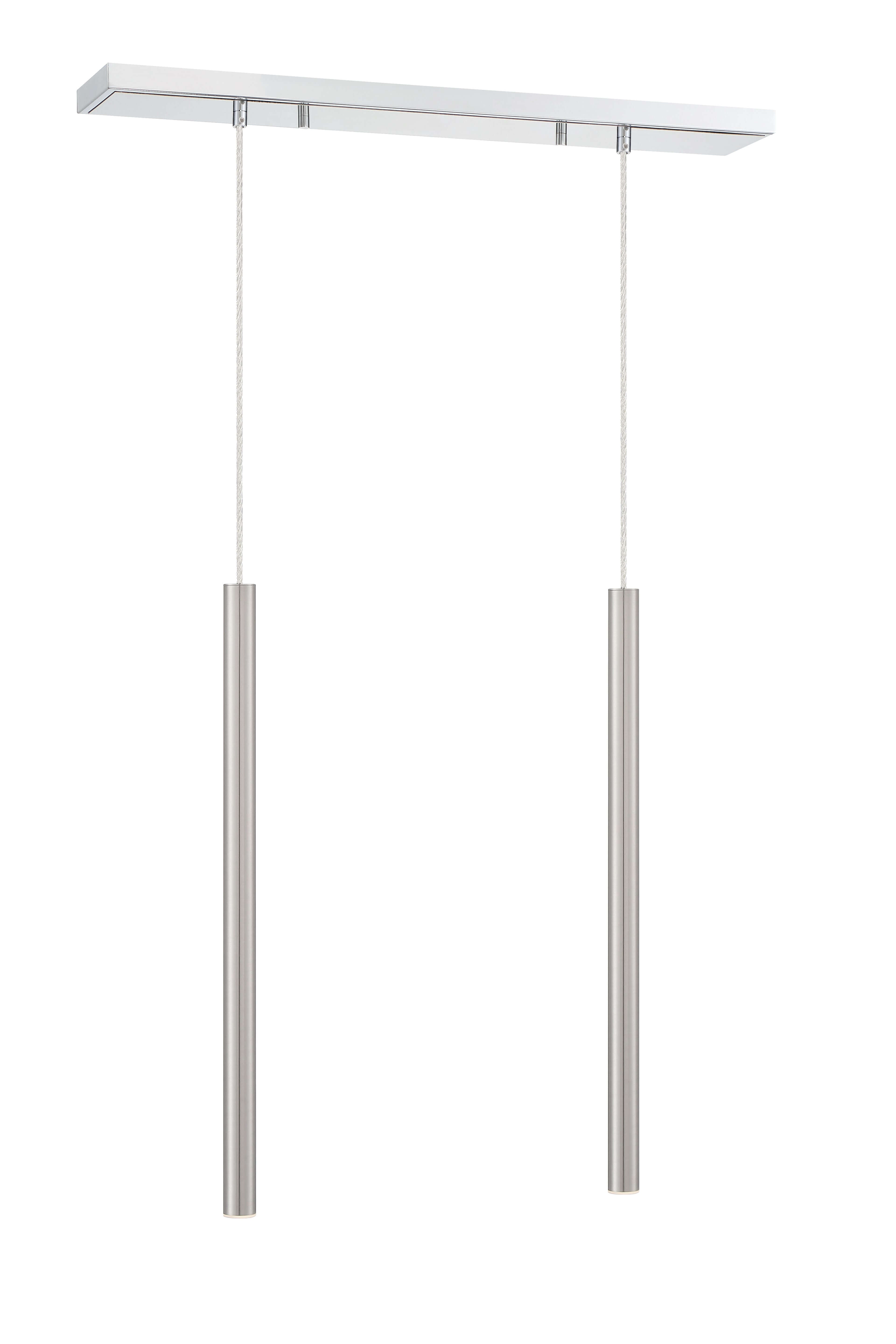Forest LED 2 Light Linear Chandelier Chrome