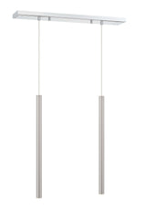 Forest LED 2 Light Linear Chandelier Chrome