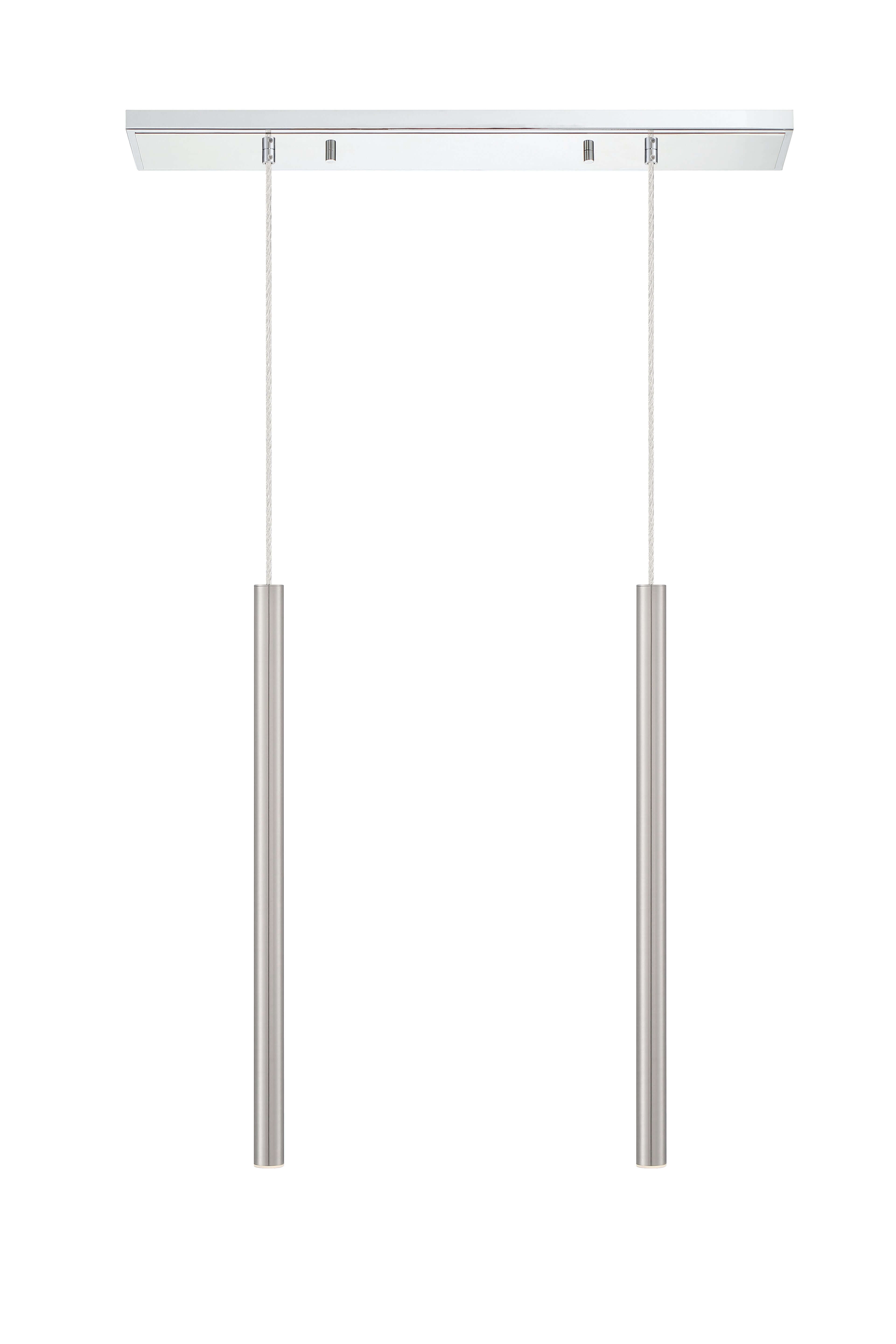 Forest LED 2 Light Linear Chandelier Chrome