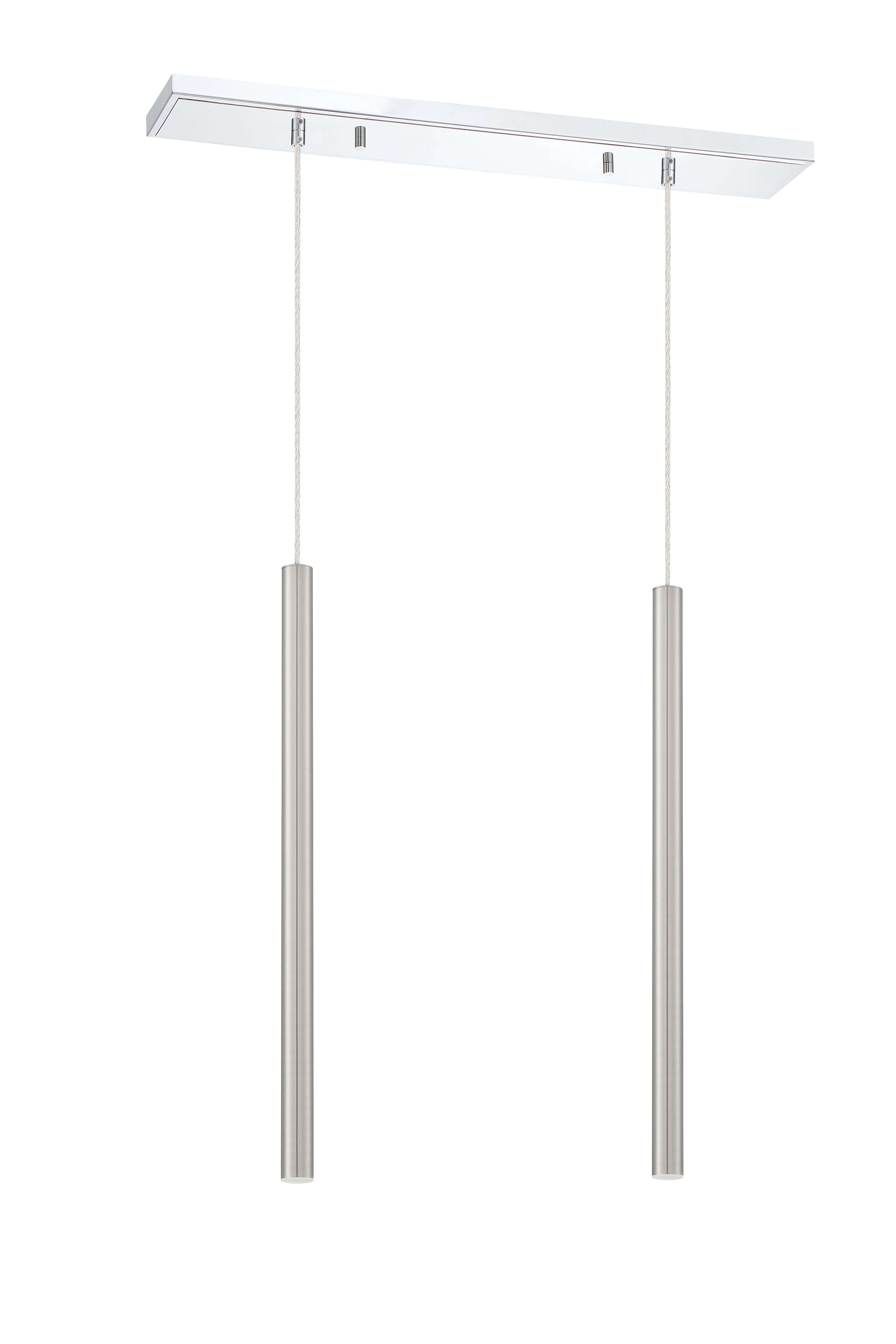 Forest LED 2 Light Linear Chandelier Chrome