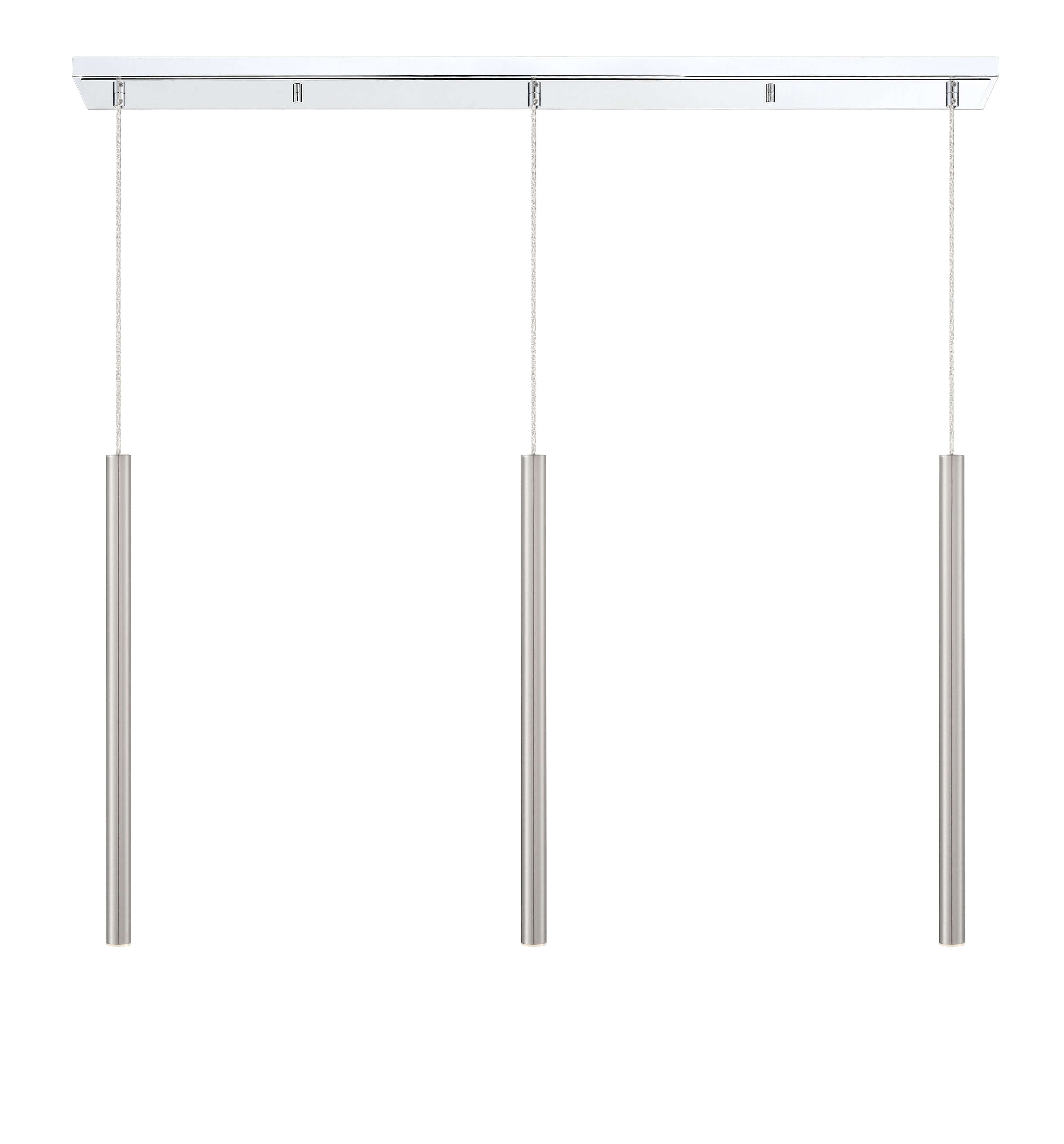 Forest LED 3 Light Linear Chandelier Chrome