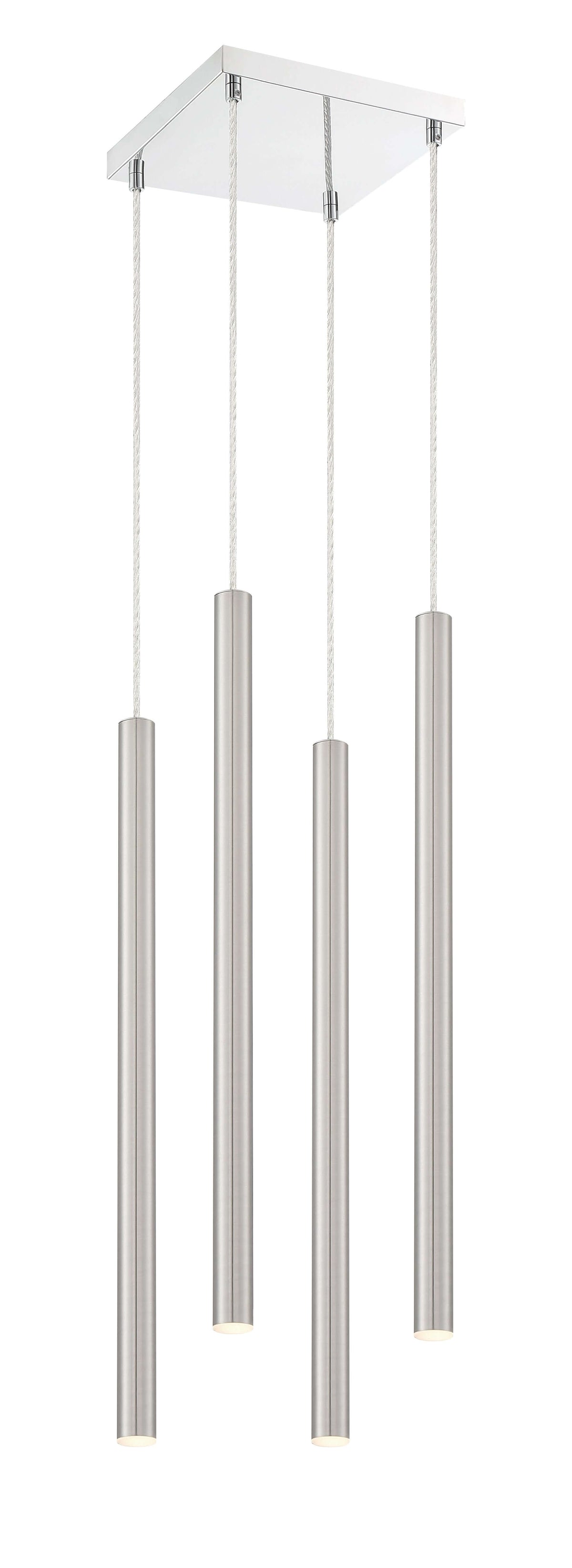Forest LED 4 Light Chandelier Chrome