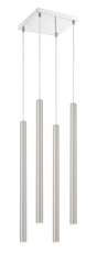 Forest LED 4 Light Chandelier Chrome