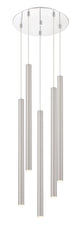 Forest LED 5 Light Chandelier Chrome