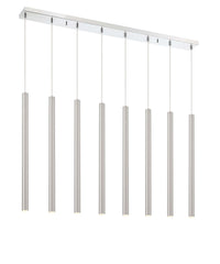 Forest LED 8 Light Linear Chandelier Chrome