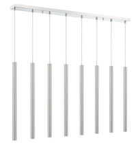 Forest LED 8 Light Linear Chandelier Chrome