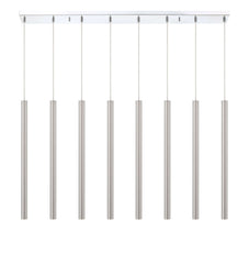 Forest LED 8 Light Linear Chandelier Chrome