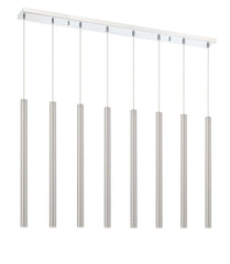 Forest LED 8 Light Linear Chandelier Chrome