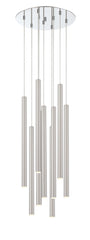 Forest LED 9 Light Chandelier Chrome