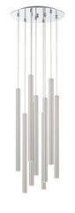 Forest LED 9 Light Chandelier Chrome