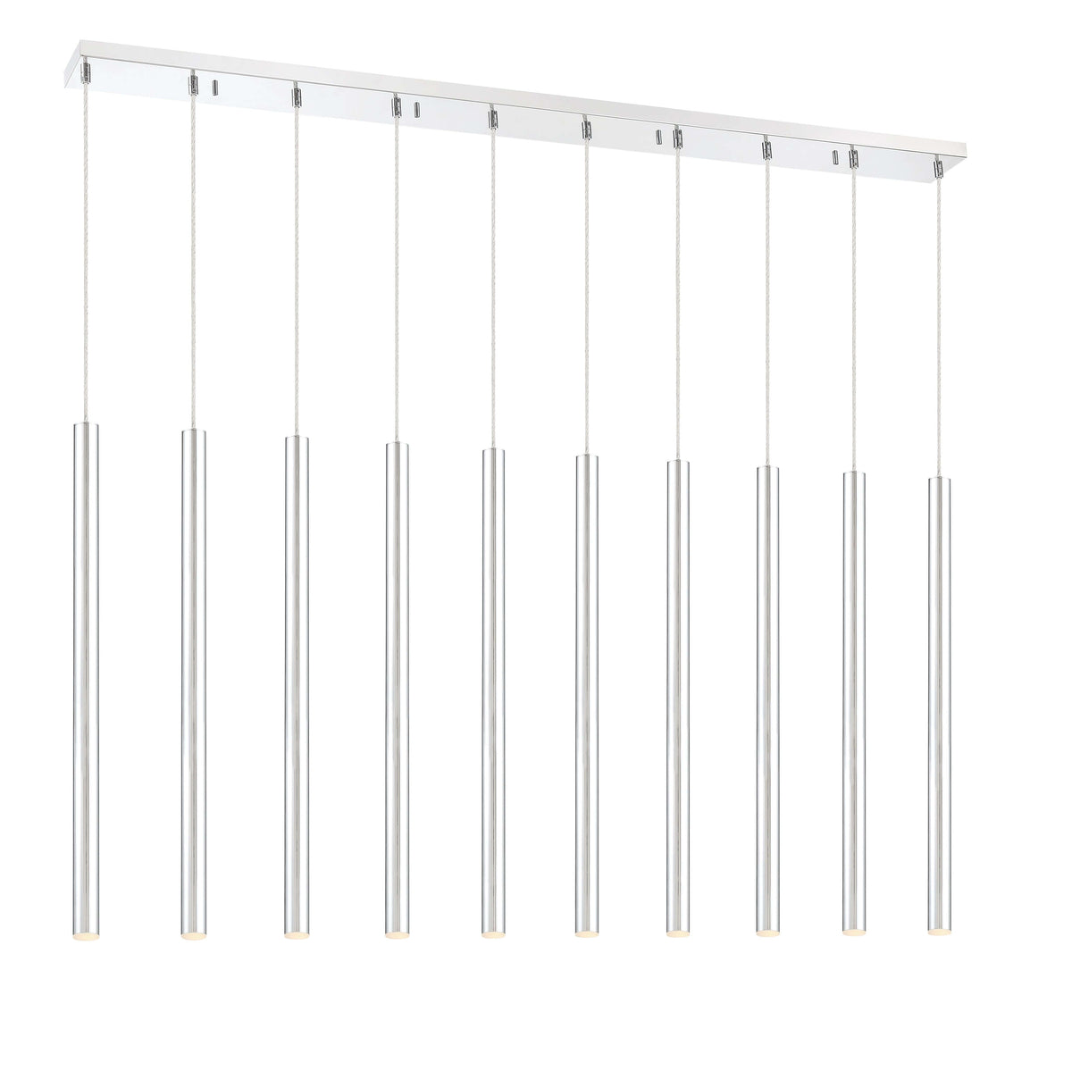 Forest LED 10 Light Linear Chandelier Chrome