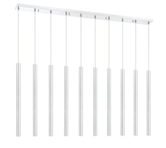 Forest LED 10 Light Linear Chandelier Chrome