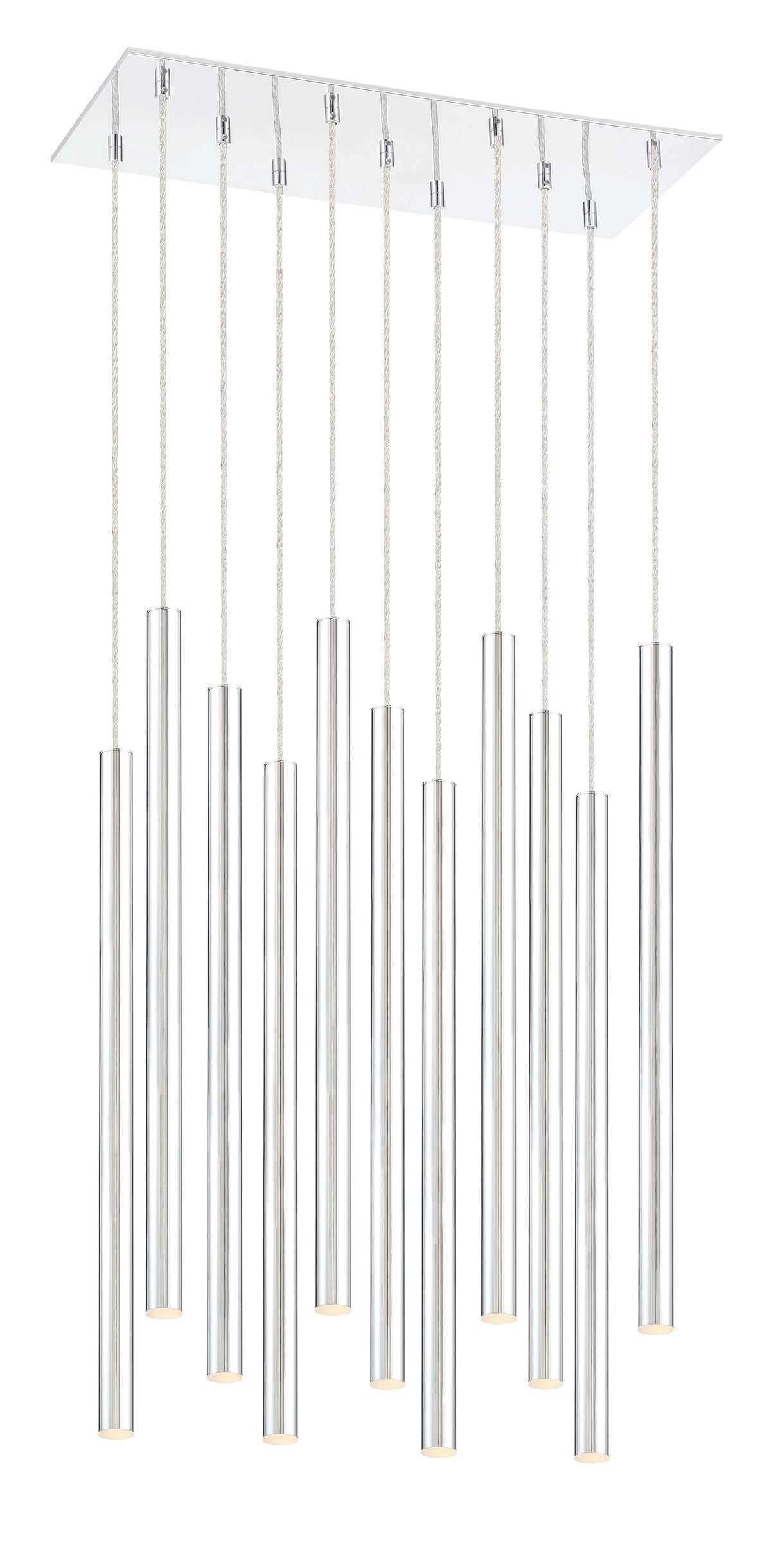 Forest LED 11 Light Chandelier Chrome
