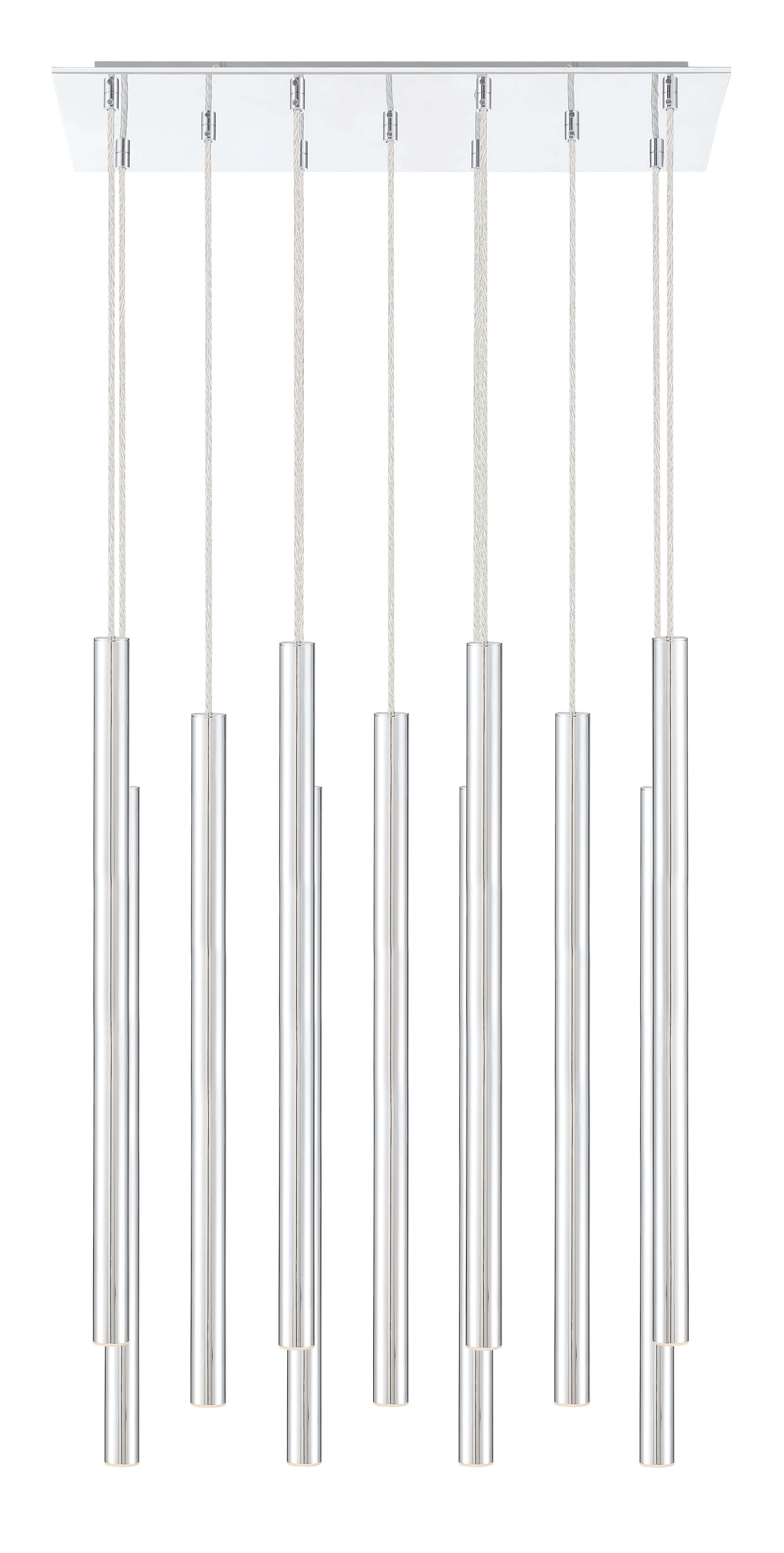 Forest LED 11 Light Chandelier Chrome