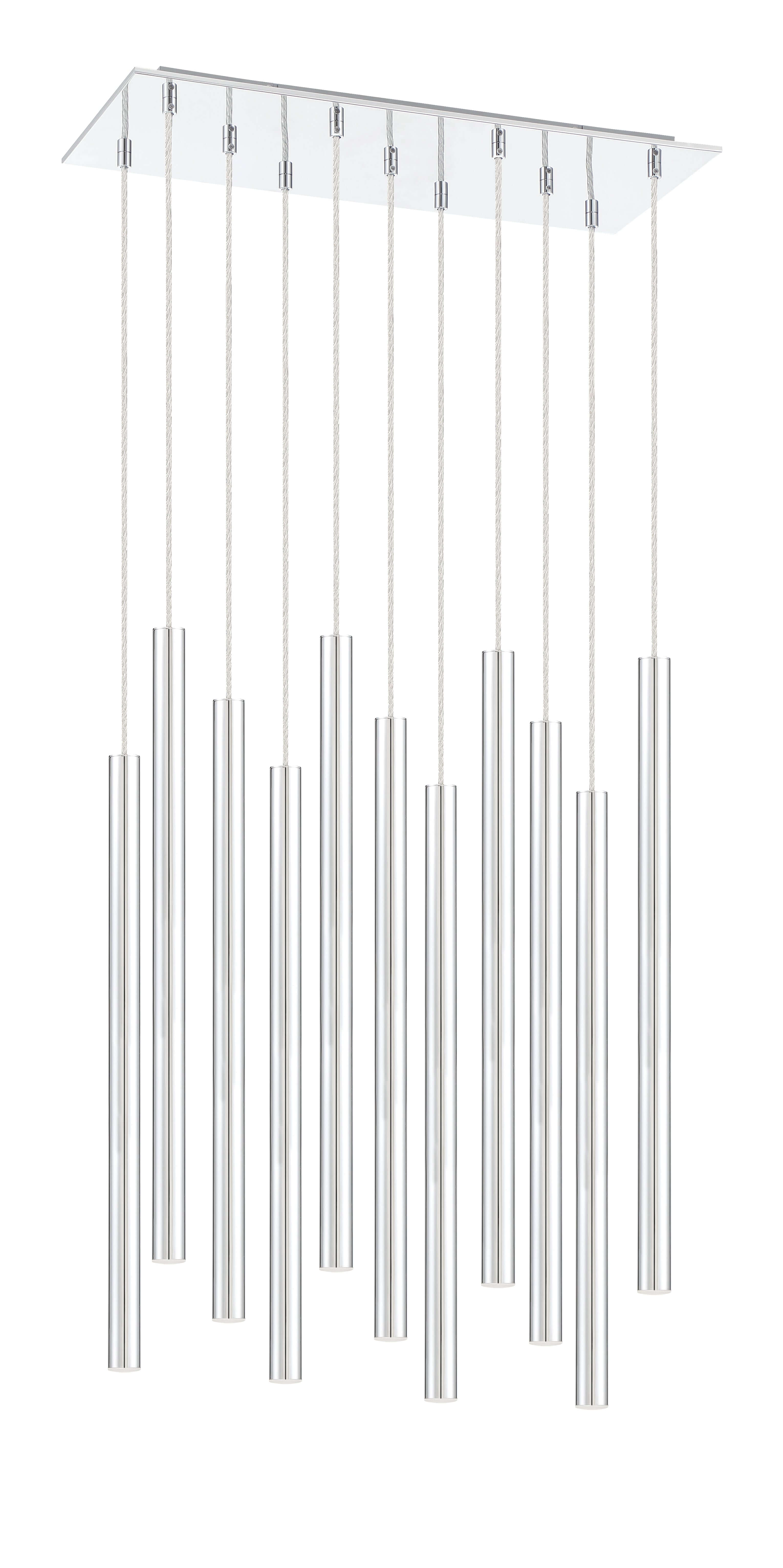 Forest LED 11 Light Chandelier Chrome