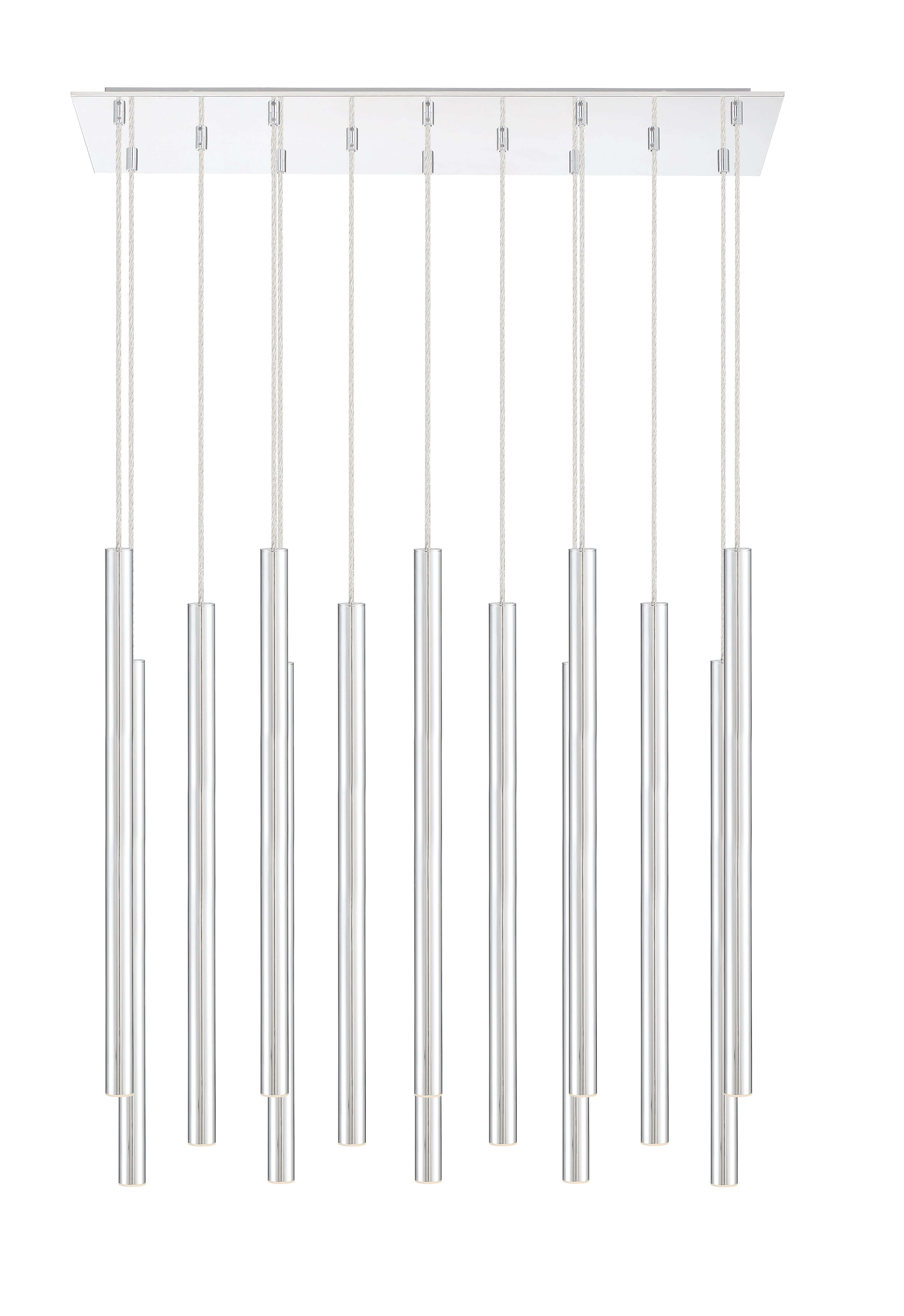 Forest LED 14 Light Chandelier Chrome