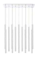 Forest LED 14 Light Chandelier Chrome