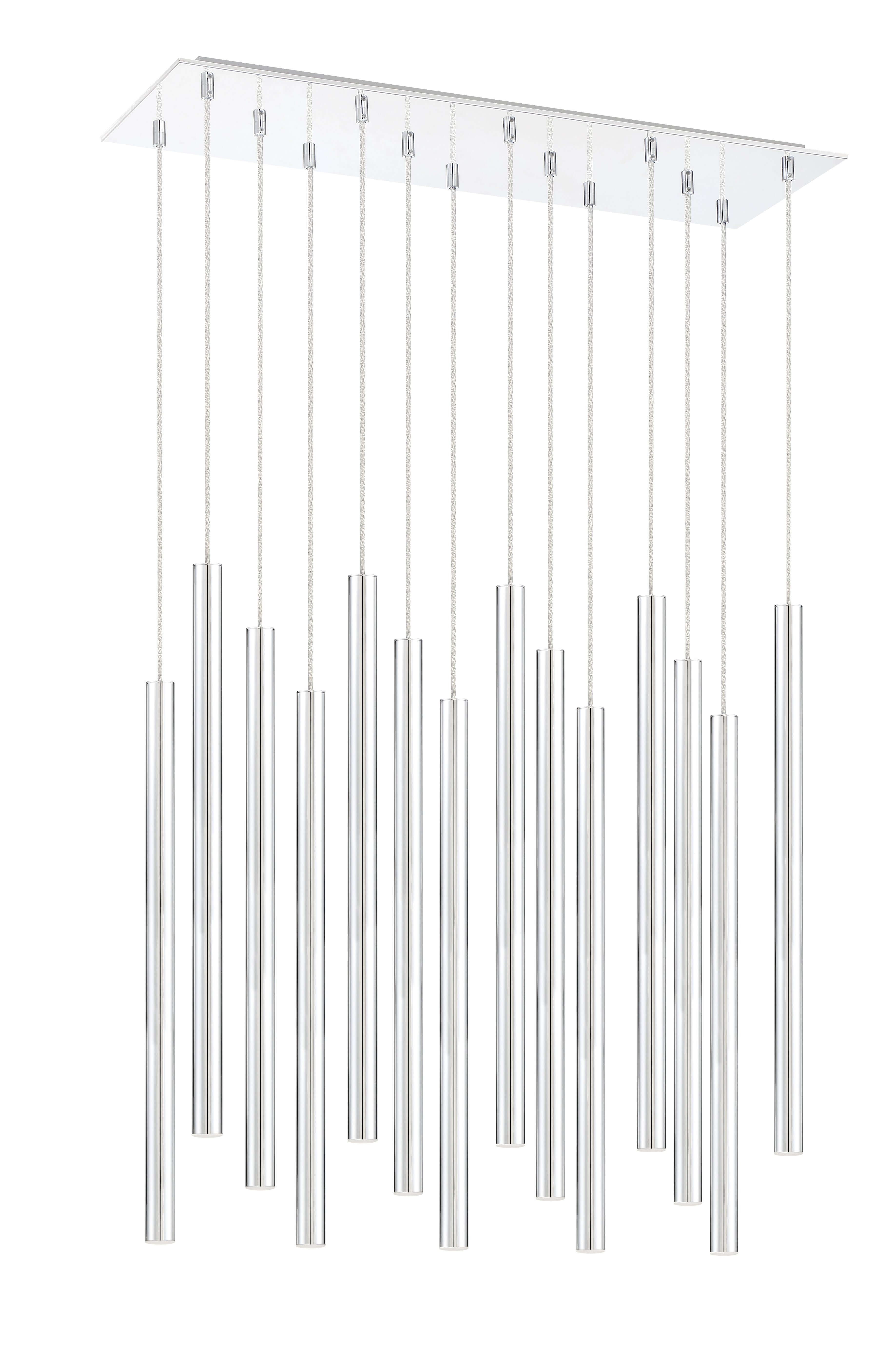 Forest LED 14 Light Chandelier Chrome