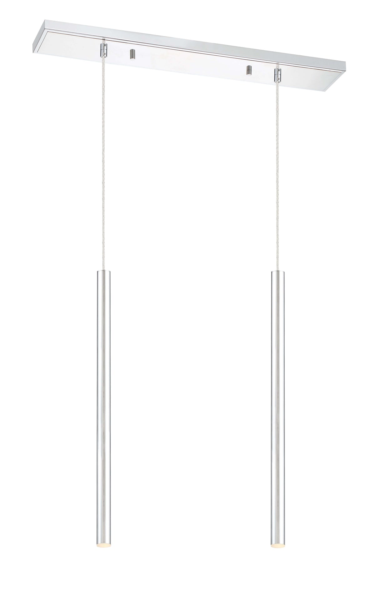 Forest LED 2 Light Linear Chandelier Chrome