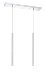 Forest LED 2 Light Linear Chandelier Chrome