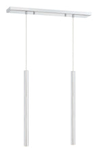 Forest LED 2 Light Linear Chandelier Chrome