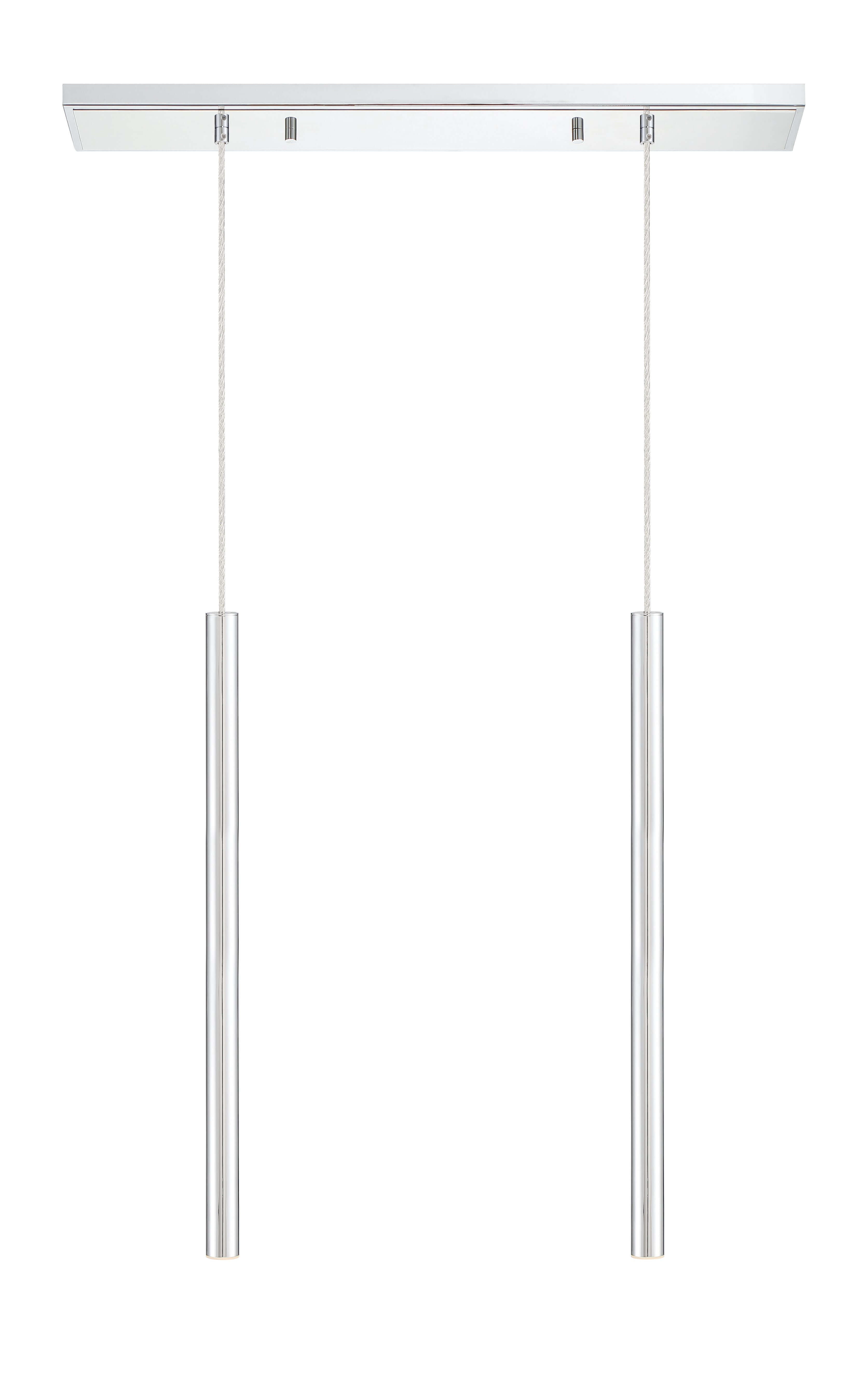 Forest LED 2 Light Linear Chandelier Chrome