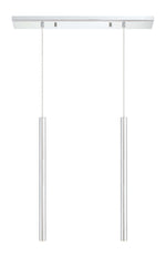 Forest LED 2 Light Linear Chandelier Chrome