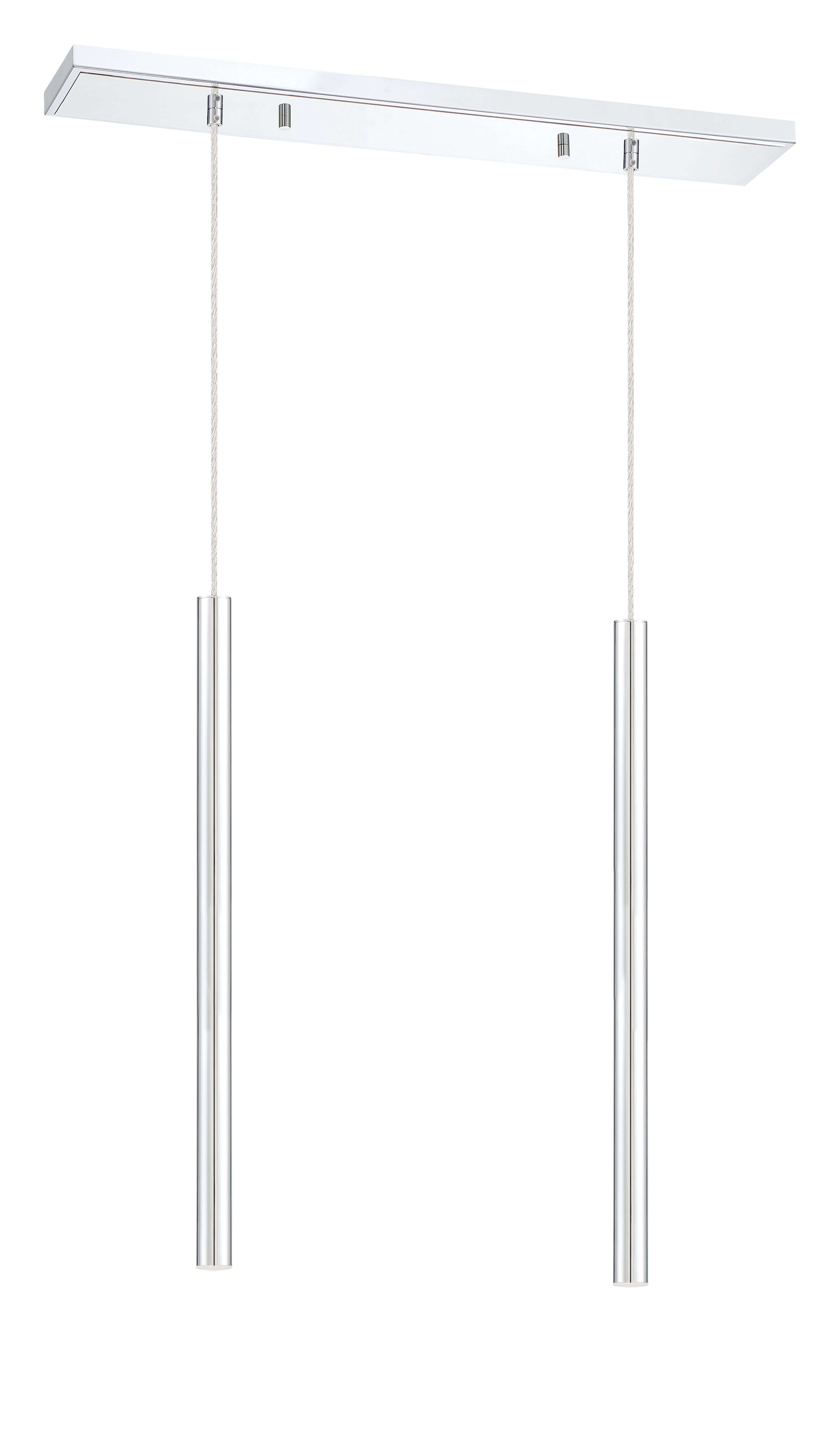 Forest LED 2 Light Linear Chandelier Chrome