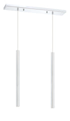 Forest LED 2 Light Linear Chandelier Chrome