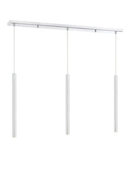 Forest LED 3 Light Linear Chandelier Chrome