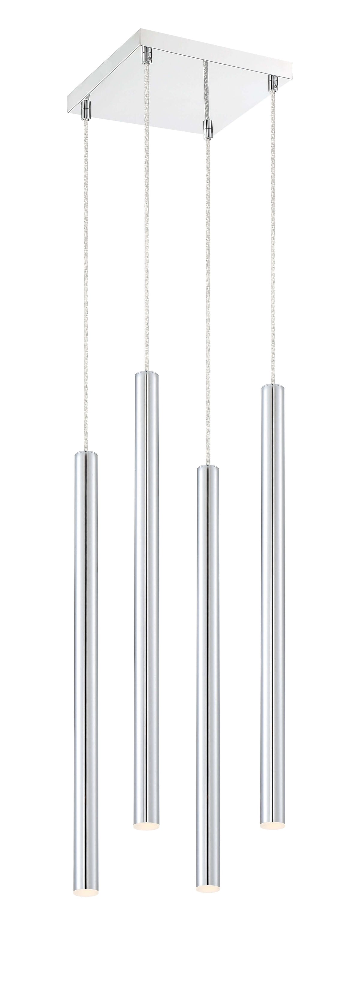 Forest LED 4 Light Chandelier Chrome