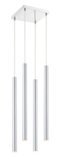 Forest LED 4 Light Chandelier Chrome