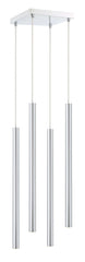 Forest LED 4 Light Chandelier Chrome
