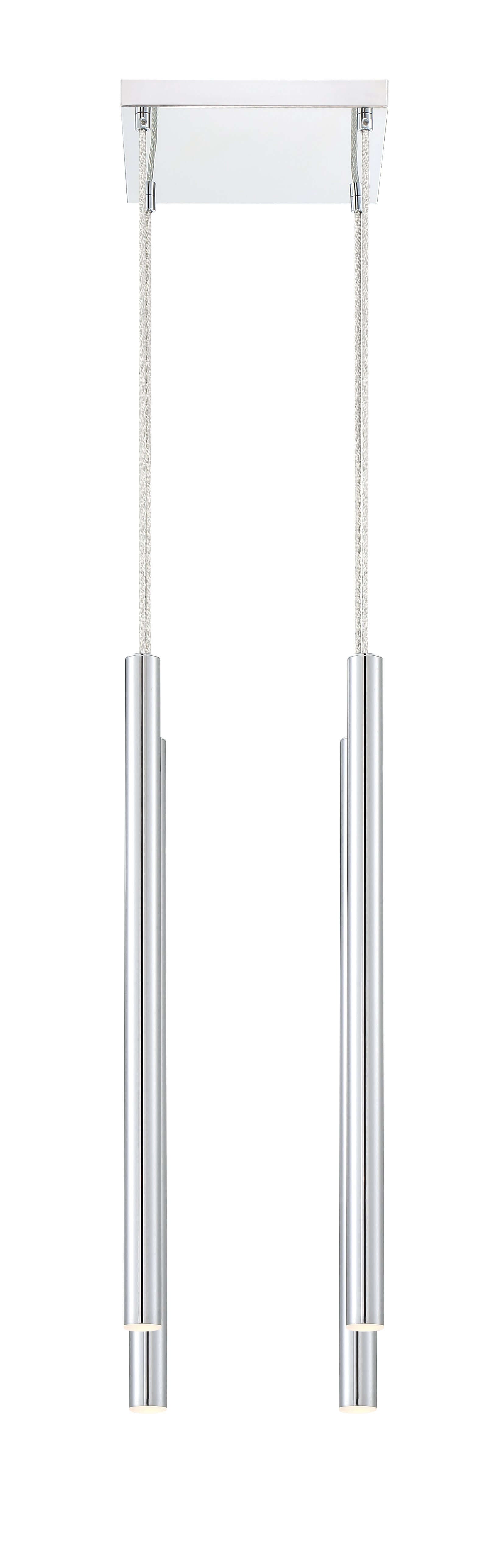 Forest LED 4 Light Chandelier Chrome