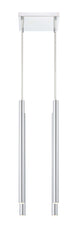 Forest LED 4 Light Chandelier Chrome