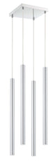 Forest LED 4 Light Chandelier Chrome