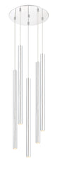 Forest LED 5 Light Chandelier Chrome