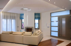 Forest LED 5 Light Chandelier Chrome