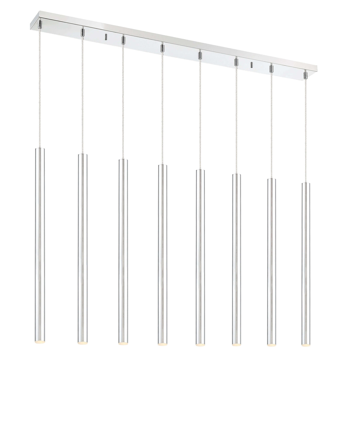 Forest LED 8 Light Linear Chandelier Chrome